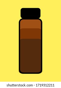 Coffee Bottle Plastic Packaging Product Drink Icon Logo Vector Graphic Design 