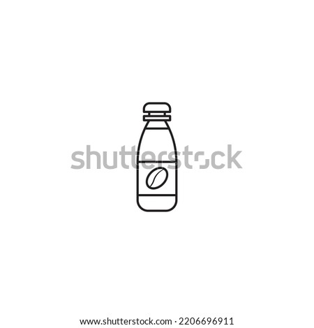 coffee bottle vector for website symbol icon presentation