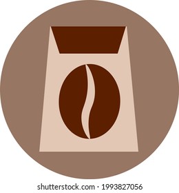 Coffee box, illustration, on a white background.