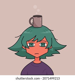 Coffee boy character design, suitable for mascot, etc.