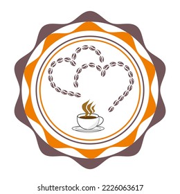 Coffee and bread coffe logo design inspiration Premium Vector