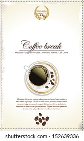Coffee break background