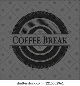Coffee Break black emblem. Vintage.