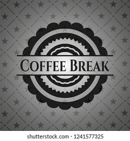 Coffee Break black emblem. Vintage.