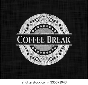 Coffee Break chalk emblem