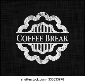 Coffee Break chalkboard emblem