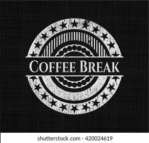 Coffee Break chalkboard emblem