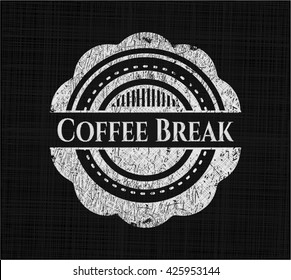 Coffee Break chalkboard emblem