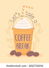 coffee break cold beverage and grains