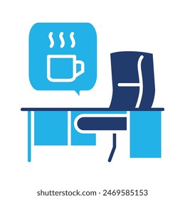 coffee break colored icon vector design good for website and mobile app