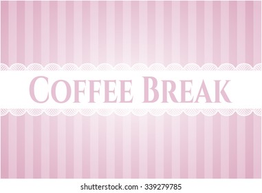 Coffee Break colorful card