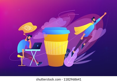 Coffee break concept vector illustration.