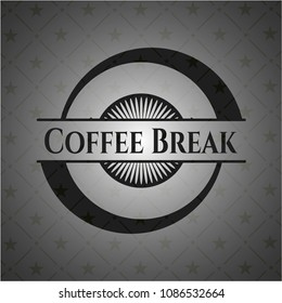 Coffee Break dark emblem. Retro