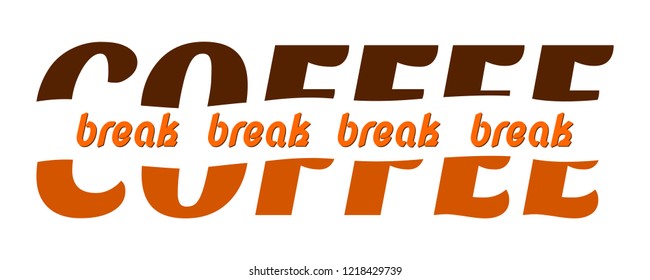 Coffee break - devided font