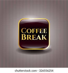 Coffee Break golden emblem