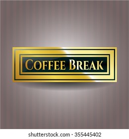 Coffee Break golden emblem