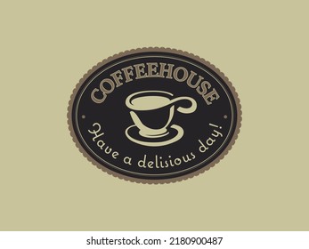 Afiche estilizado para la pausa del café. Ilustración vectorial.