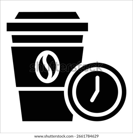 Coffee Break Icon Element For Design