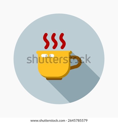 coffee break Icon in flat style. Perfect for apps, websites, UI UX, presentations, or infographics. Editable illustration file with clean design and modern design.