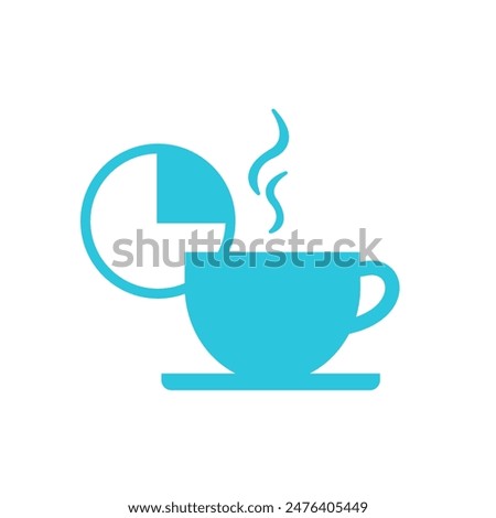 Coffee break icon. Isolated on white background. 