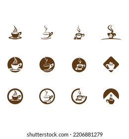 Coffee break icon and symbol vector template