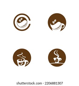 Coffee break icon and symbol vector template