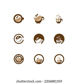 Coffee break icon and symbol vector template