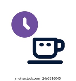coffee break icon. vector dual tone icon for your website, mobile, presentation, and logo design.