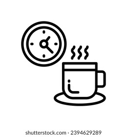 coffee break icon. vector line icon for your website, mobile, presentation, and logo design.