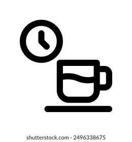 coffee break icon. vector line icon for your website, mobile, presentation, and logo design.