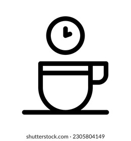 Coffee Break Icon Vector Symbol Design Illustration