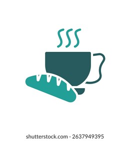 coffee break icon. vector.Editable stroke.linear style sign for use web design,logo.Symbol illustration.
