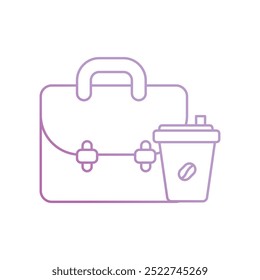 Icono de café con fondo blanco Vector Ilustración de stock