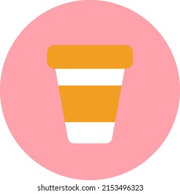 Coffee break, illustration, vector on a white background.