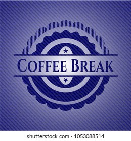 Coffee Break with jean texture