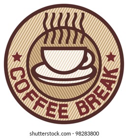 Coffee break label