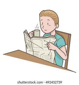 Coffee break man