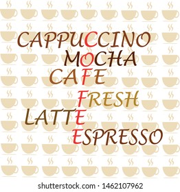 coffee break on the coffee cup background