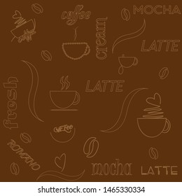 coffee break on the dark background