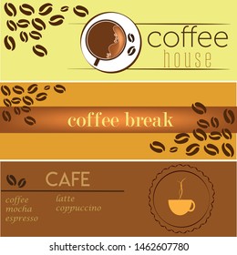 coffee break on the coffee menu background