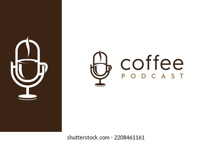 Coffee Break Podcast logo vector