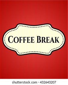 Coffee Break poster or card