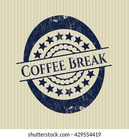 Coffee Break rubber grunge texture seal