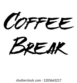 coffee break stamp on white background. Sign, label, sticker.