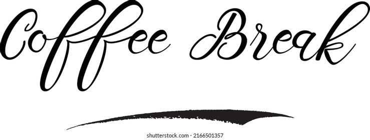 Típografía de Café Romper texto Diseño Lema de café 