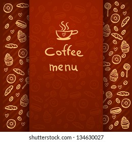 Coffee Break . Coffee time, design elements .Menu for restaurant, cafe, bar