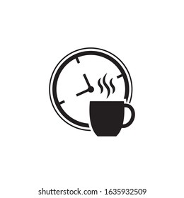 Coffee break time icon design. vector illustration