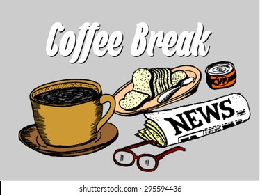 Coffee Break Illustration の画像 写真素材 ベクター画像 Shutterstock