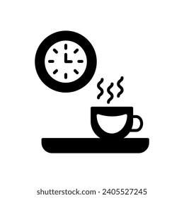 Pausa de café en vector. Ilustración

