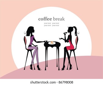 Coffee break. Vector illustration